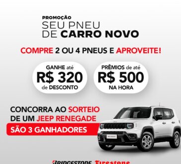 Bridgestone lança promoção de pneus