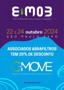 Salão e Congresso da Mobilidade Verde têm parceria com a Abrafiltros 09/10/2024 por Solange em Abrafiltros,Evento,Mercado de reposição Nenhum Comentário