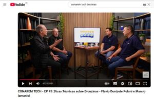 Canal do CONAREM do Youtube apresenta videocast sobre tecnologias de bronzina de motores