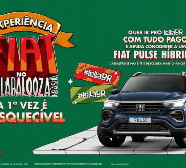 Patrocinadora master do Lollapalooza Brasil, Fiat promove ação com sorteio de Pulse Híbrido e ingressos para o festival