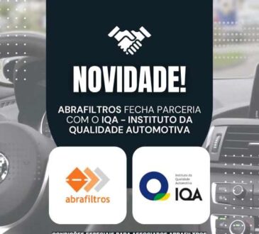 Abrafiltros fecha parceria com o IQA – Instituto da Qualidade Automotiva