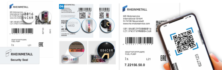 Produtos KS e Pierburg possuem embalagem com sistema proteção contra falsificação