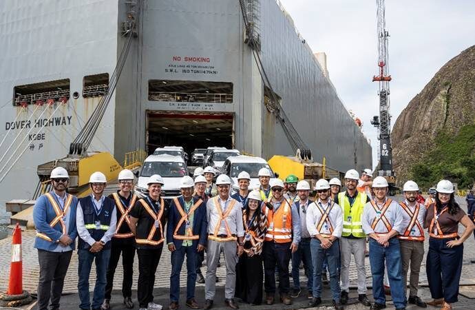 Terminal de Vila Velha recebe operação inédita no Espírito Santo com importação de veículos da Volkswagen
