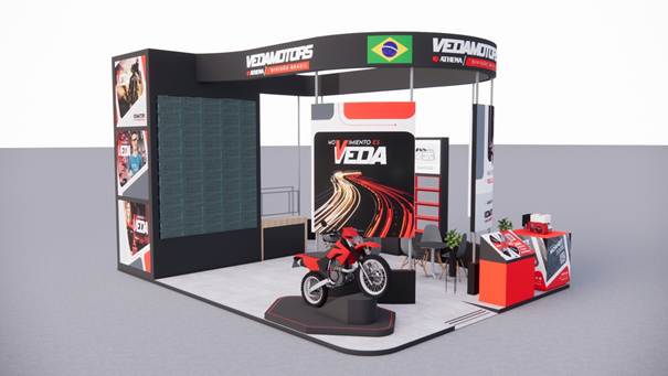 Com foco na expansão internacional, Vedamotors marca presença na "Feria 2 Ruedas 2025", com lançamentos voltados ao mercado colombiano