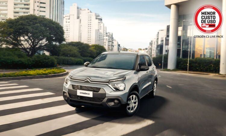 Citroën C3 é eleito o hatch com Menor Custo de Uso pela revista Quatro Rodas