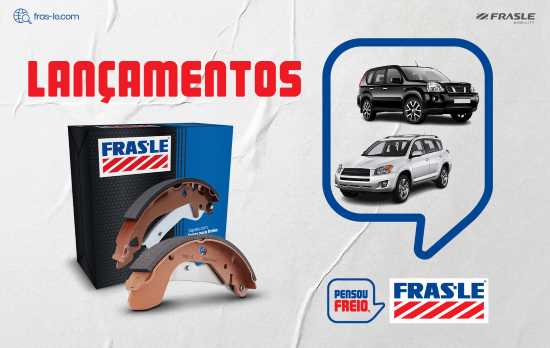 Fras-le anuncia novas aplicações de sapata freio para modelos SUVs da Nissan e Toyota