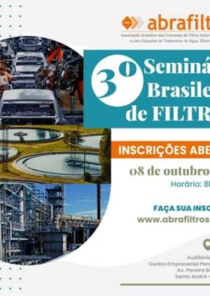 Abrafiltros divulga programação do 3º Seminário Brasileiro de Filtros