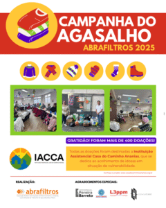 Abrafiltros realiza entrega das doações da Campanha do Agasalho 2025