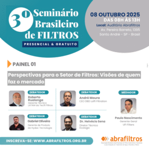 Perspectivas econômicas do setor de filtros serão destaque no Seminário Brasileiro de Filtros