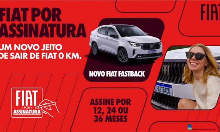 Fiat por Assinatura é o novo programa para locação de carros